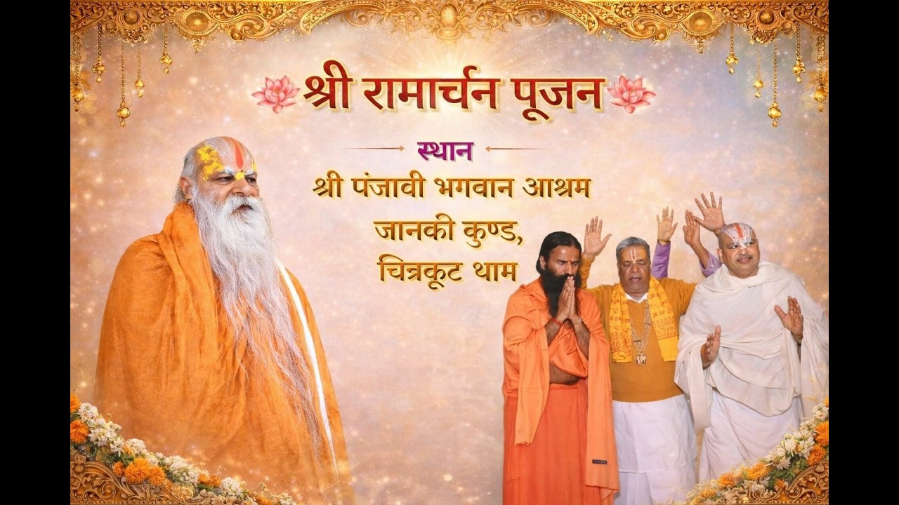 🔴DAY 01| श्री रामार्चा पूजन | महंत पं.श्रीरामशंकरदास वेदांती जी महाराज श्री जानकी कुण्ड चित्रकूट धाम
