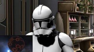 A Clone Destroys Coruscant