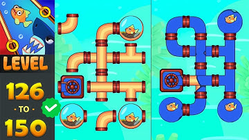 Save The Fish Fishdom / Pull the Pin Games Level 126 - 150 Complete Android Gameplay 🐟🎏