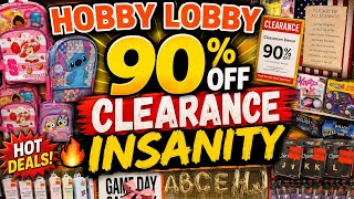 HOBBY LOBBY 90% OFF CLEARANCE DEALS😱HOBBY LOBBY CLEARANCE INSANITY! #newvideo #hobbylobby