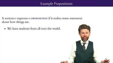 Logic : Language and Information || 01 1 1 1 Propositions 5 17