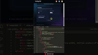 🚀 Futuristic Animated Poll Form using HTML, CSS & JavaScript | NEBULA UI