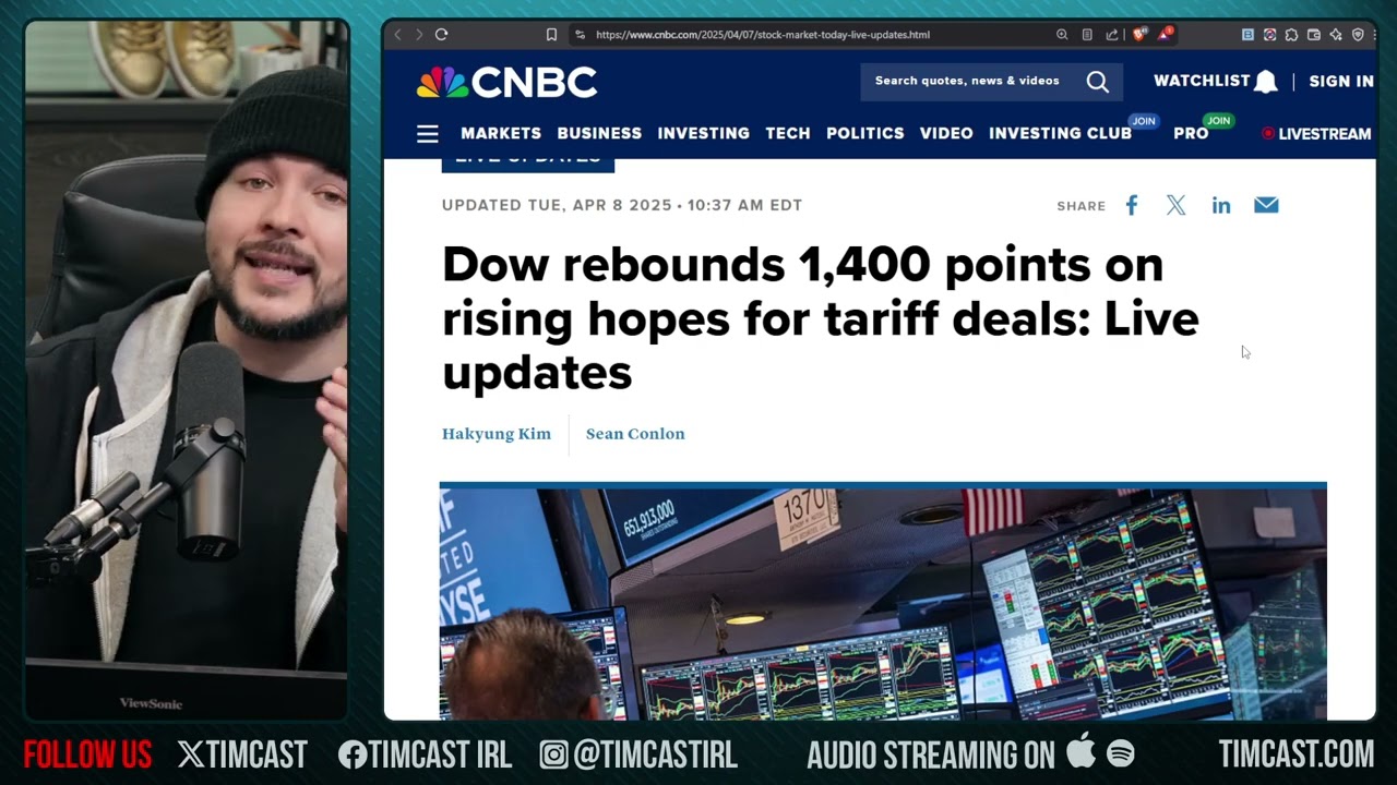 Market RECOVERING, Democrats Furious Trump DIDN'T LOSE As 70 Nations BEG For Trade Deals