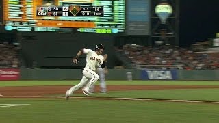 SD@SF: Posey rips an RBI double to plate Blanco