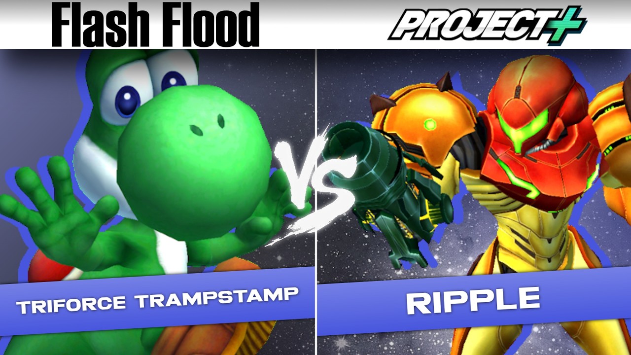 Flash Flood P+ Pools: Triforce Trampstamp (Yoshi) vs. Ripple (Samus)