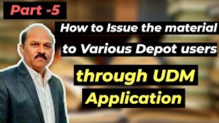 How to Issue the Material to various users through UDM Application part 5 in hindi by Yash Karan screenshot 5