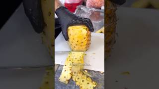 Sweet Honey Pineapple Cutting Skill - Fruits Cutting Skill
