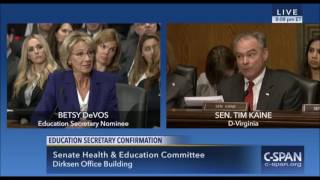 TIM KAINE -  BETSY DeVOSS CONFIRMATION HEARING