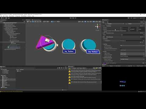 Unity MRTK Tutorial : 3D Button  (MRTK Button) Setup