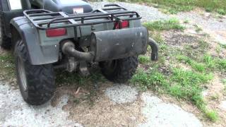 Homemade silent ATV exhaust