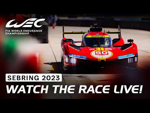 LIVE I 2023 1000 Miles of Sebring I Full race coverage I FIA WEC