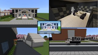 Building The Bank In My Minecraft City! (Delivery Area and Van)
