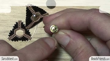 BeadsFriends: Peyote Stitch Tutorial - How to make a round opened triangle using Peyote Stitch