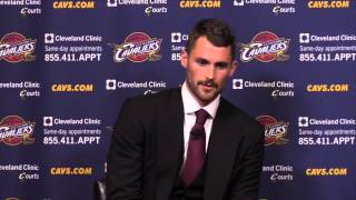 Kevin Love is introduced as the newest Cleveland Cavalier