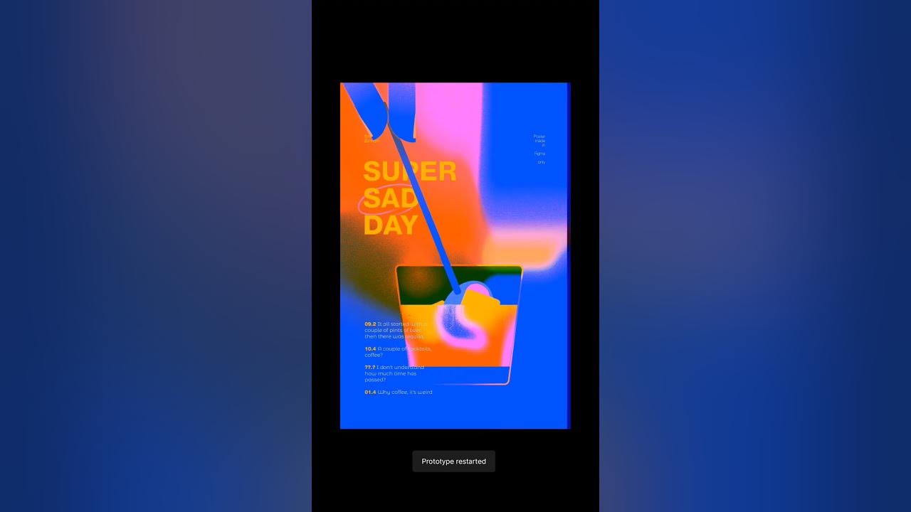 animated poster in Figma!                                        #figma #posterdesign #graphicdesign