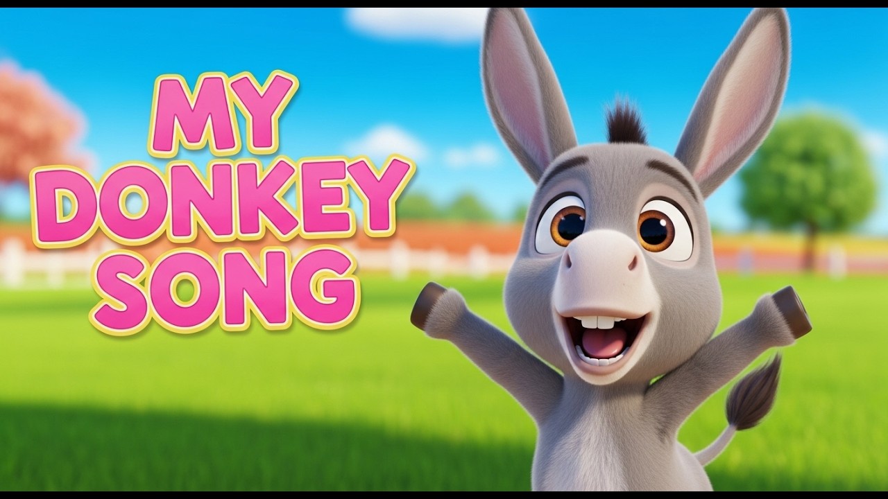 My Donkey Song 🫏 | Hee-Haw Animal Song for Kids | Fun Farm Nursery Rhyme