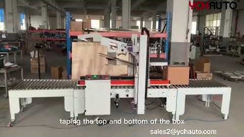 Fully auto flap folding sealer for random case box