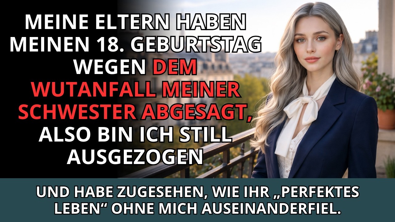 Meine Eltern haben meinen 18. Geburtstag wegen Ninas Wutanfall gestrichen, also bin ich leise aus...