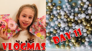 SQUISHY GIVEAWAY & MAKING SNOWBALL SLIME | VLOGMAS 2018 - DAY 11
