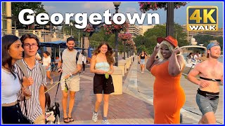 【4K】WALK Georgetown Washington DC USA 4k video TRAVEL vlog