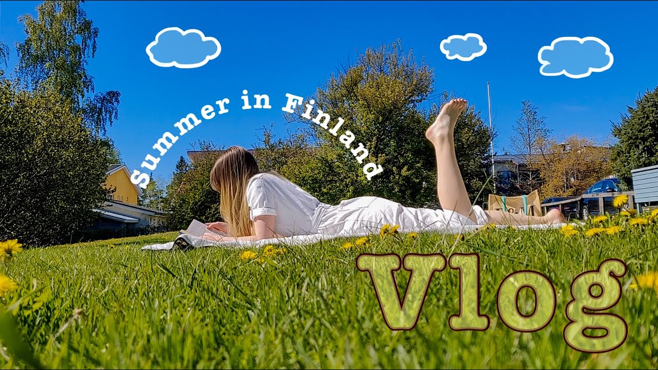 Summer day in the life of a finnish girl