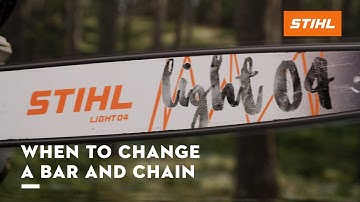When to Change a Chainsaw Chain and Guide Bar | STIHL Chainsaw Maintenance | STIHL GB