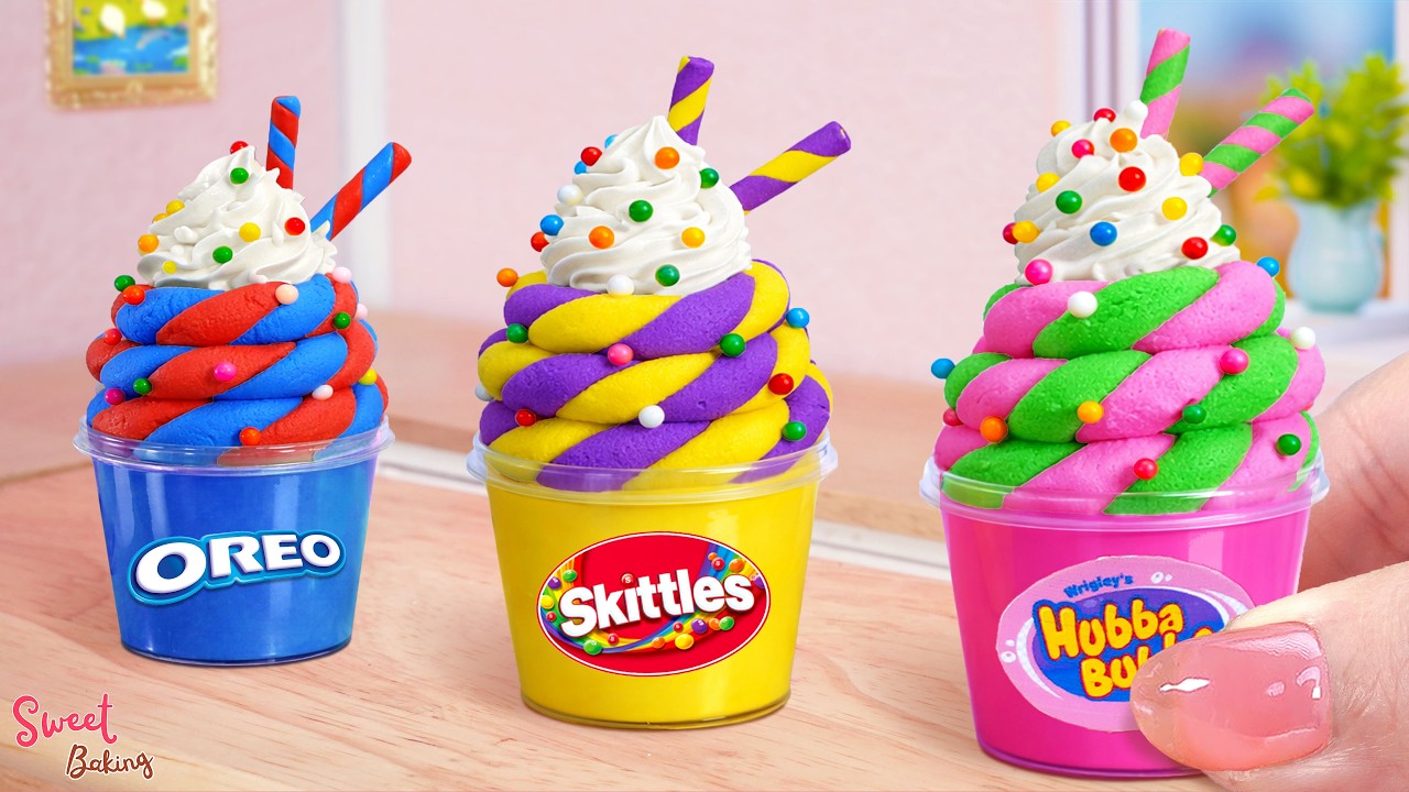 💖Amazing Rainbow Ice Cream😍How To Make Miniature Ice Cream Decorating | Sweet Baking Recipe