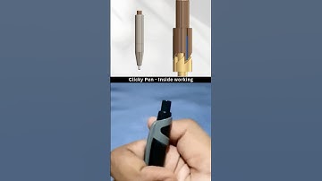 Clicky Pen - Tap Pen Inside Working Mechanism ✅ #cad #3ddesign #solidworks #tapping #pen #product