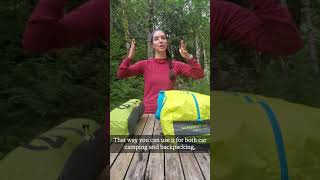 Camping vs Backpacking Tents! | Miranda in the Wild #Shorts