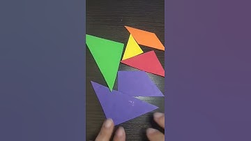 Como hacer un tangram en casa, juego didáctico con fomi
