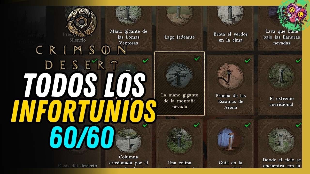 Infortunios (Lugares secretos) en Crimson Desert: Todas las Ubicaciones Infortunios (Lugares secretos) en Crimson Desert: Todas las Ubicaciones