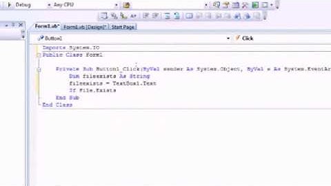 Visual Basic 2008 Tutorial: FileChecker