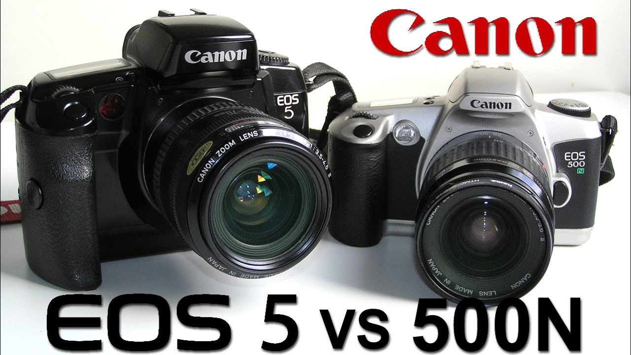 Canon EOS 5 vs EOS 500N dźwięk migawki i zdjęcia seryjne # ...