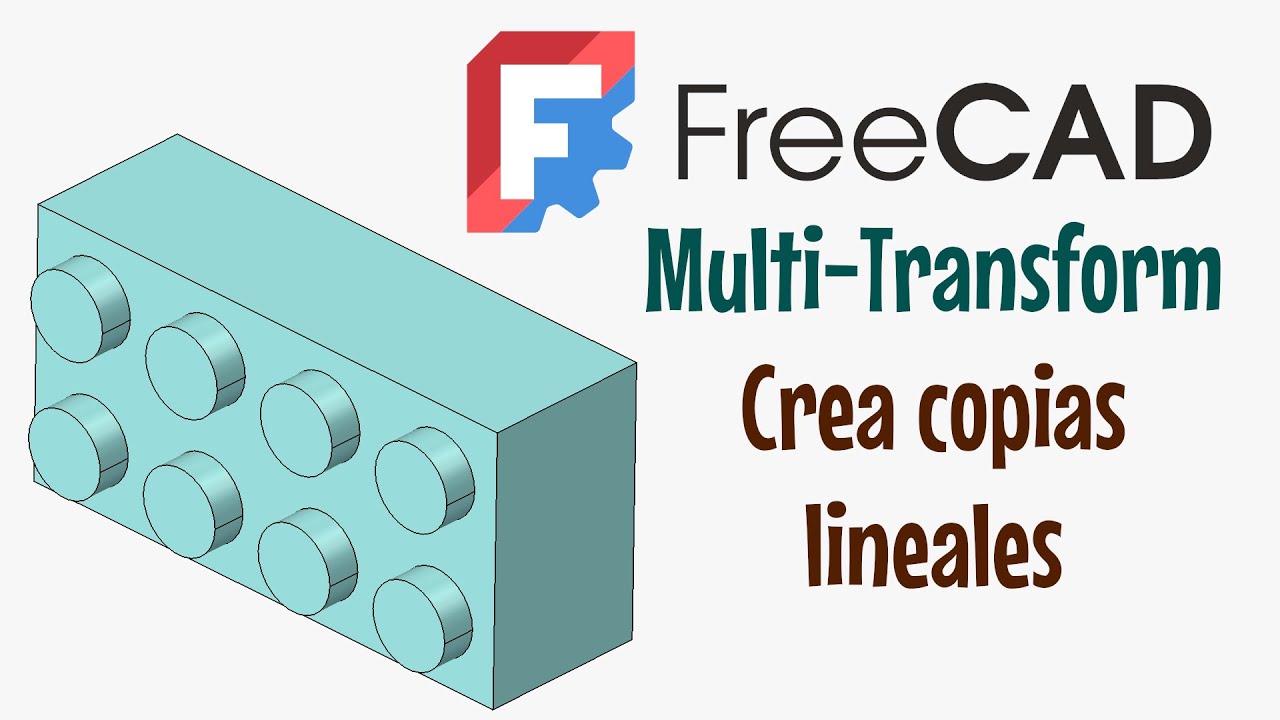 FreeCAD con Part Design 3: Multi-Transform — Transcript
