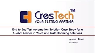 Famous End to End Test Automation Solution Case Study Profile