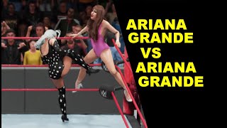 WWE 2K18 Ariana Grande vs Ariana Grande - No Holds Mirror Match