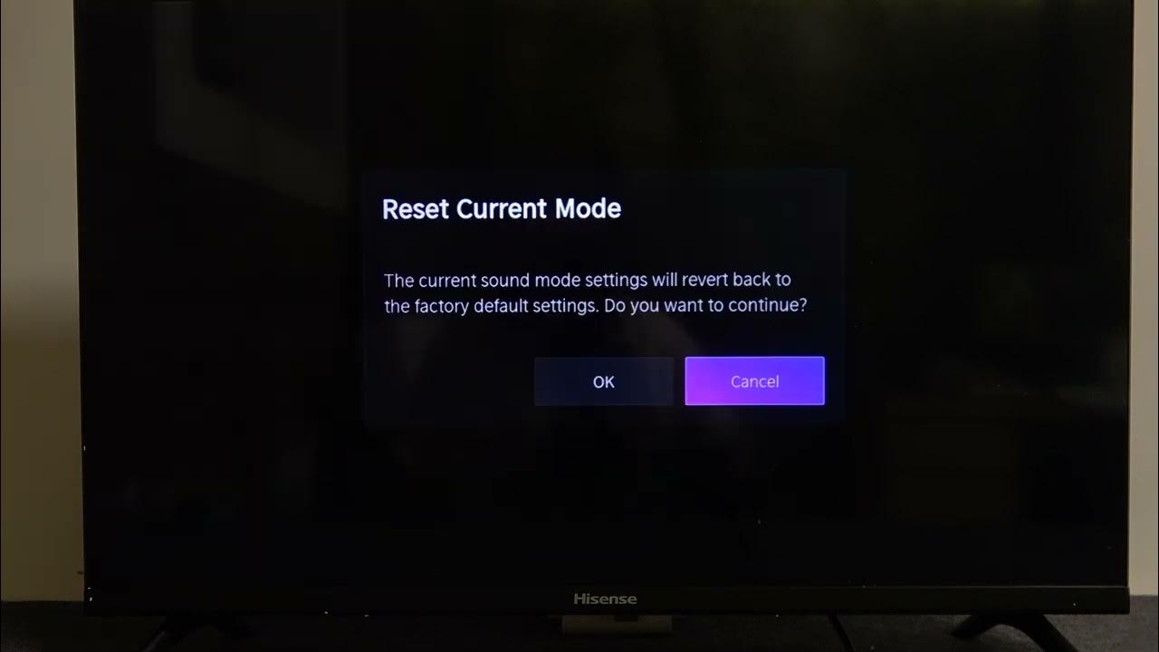 how-to-reset-sound-settings-on-hisense-smart-tv-youtube