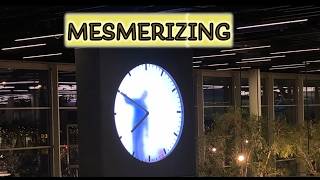 The Man Inside the Clock Amsterdam Schiphol Airport AMS