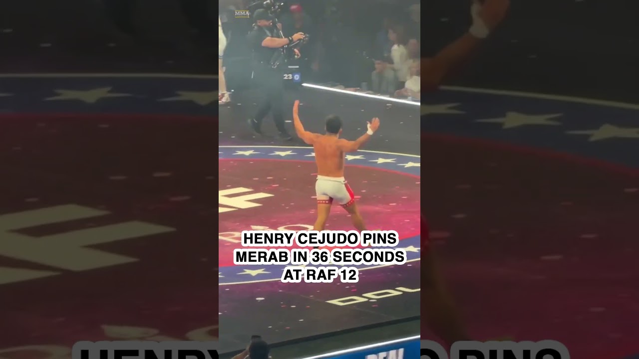 Henry Cejudo PINS Merab Dvalishvili in 36 seconds and started doing a Georgian dance 🤼‍♂️🇺🇸🇬🇪