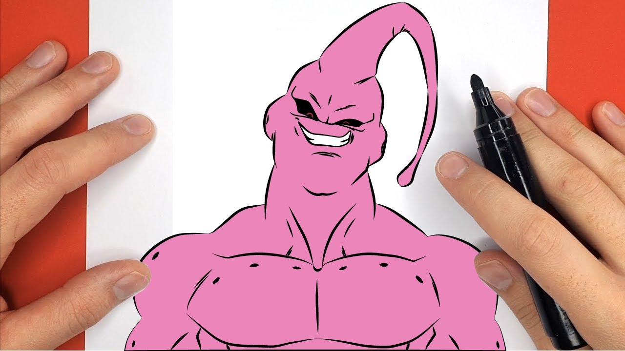 Majin Boo magro. - Desenho de tchecco - Gartic