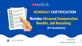 Workday Advanced Compensation, Benefits, and Recruiting (84 Questions)