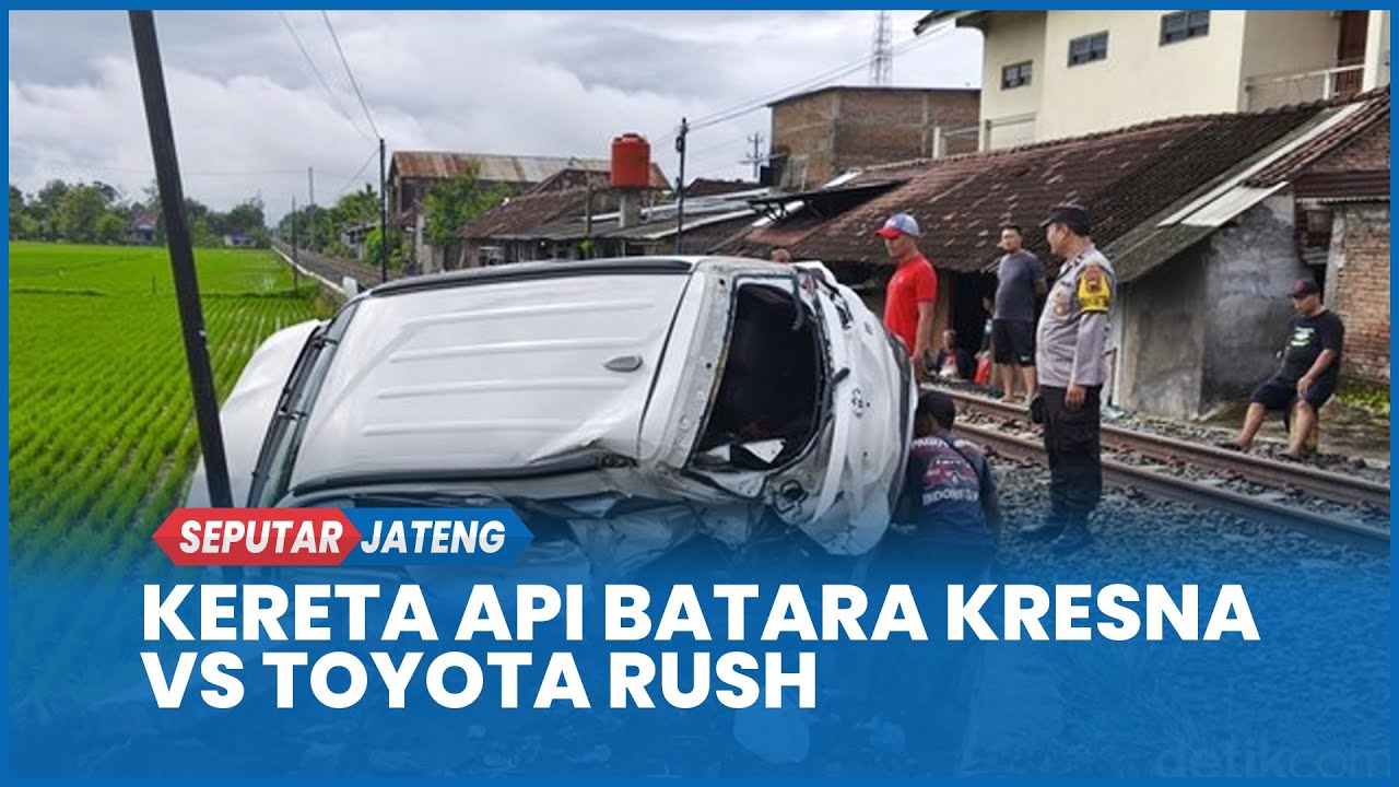 Detik-detik Kecelakaan KA Batara Kresna Vs Rush di Sukoharjo, Korban Sepasang MUA