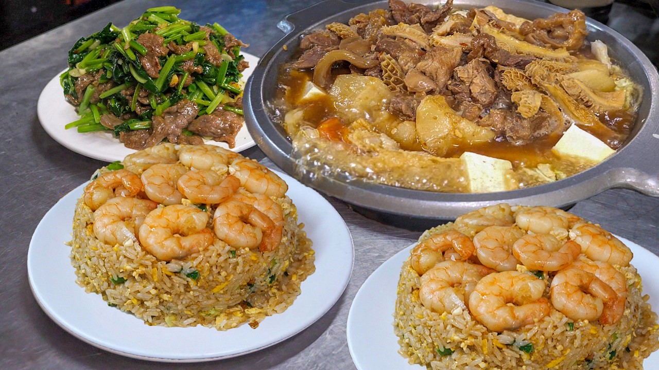 Невозможно устоять！Жареный рис с креветками, хот-пот с брискетом и подборка популярных жареных рисов