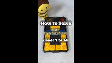 How to Solve Giiker Super Slide Puzzle Level 1 to 14 | Slide Puzzle Brain Teaser | Screen Free Game
