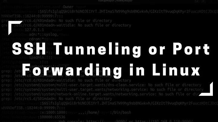 How to Create SSH Tunnel in Linux | Port Forwarding