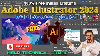 Adobe Illustrator 2024 Install Kaise Karen 100% Lifetime Free | #adobeillustrator | #illustrator