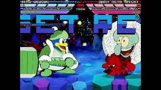 MUGEN Fight - King Dedede and Utsuho Reiuji (I Wanna Be The Guy) vs. Dark Meta Knight and Ozma