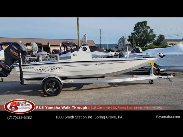 2025 Xpress H190 Bay Fishing Boat, Yamaha Vmax 115 SHO. F & S