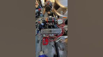 Pontiac 301, Kauffman Hi Ports, Forged Pistons and Rods, fire up.