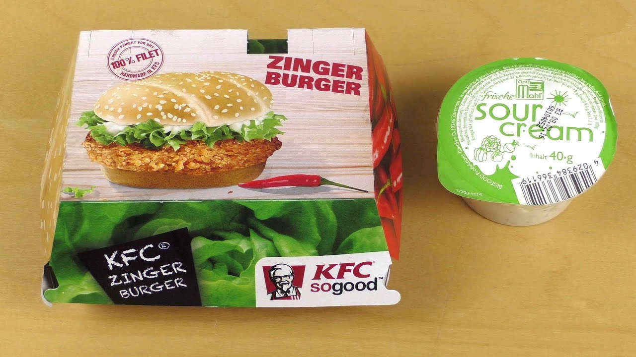 KFC Fire Zinger Coleslaw Burger & Chicken Bites - YouTube